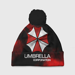 Шапка с помпоном UMBRELLA CORP, цвет: 3D-черный