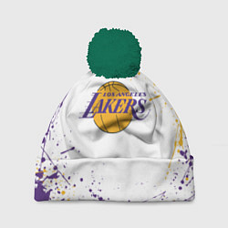 Шапка c помпоном LA LAKERS