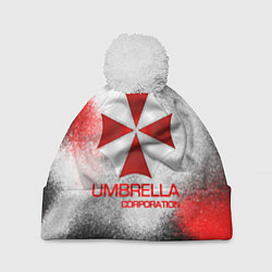 Шапка с помпоном UMBRELLA CORP, цвет: 3D-белый