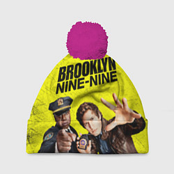 Шапка с помпоном Brooklyn Nine-Nine, цвет: 3D-малиновый