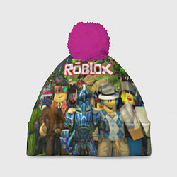 Шапка с помпоном ROBLOX, цвет: 3D-малиновый