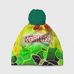 Шапка с помпоном Роблокс, цвет: 3D-зеленый