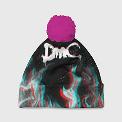 Шапка с помпоном DEVIL MAY CRY DMC, цвет: 3D-малиновый