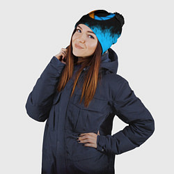 Шапка с помпоном PORTAL, цвет: 3D-черный — фото 2