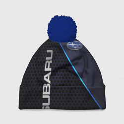 Шапка c помпоном SUBARU