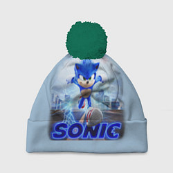 Шапка с помпоном SONIC, цвет: 3D-зеленый