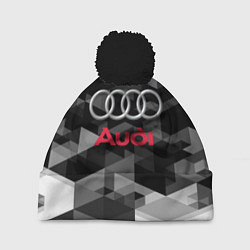 Шапка с помпоном AUDI, цвет: 3D-черный