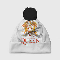 Шапка с помпоном Queen, цвет: 3D-черный