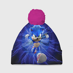 Шапка с помпоном SONIC, цвет: 3D-малиновый