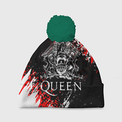 Шапка c помпоном QUEEN