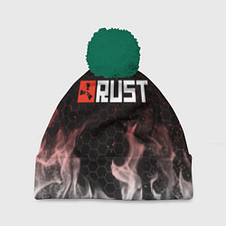 Шапка с помпоном RUST, цвет: 3D-зеленый