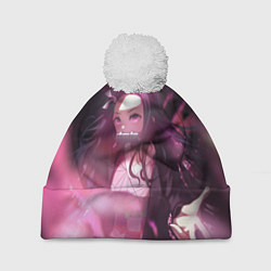Шапка с помпоном NEZUKO, цвет: 3D-белый