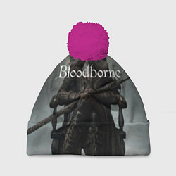 Шапка с помпоном Bloodborne, цвет: 3D-малиновый