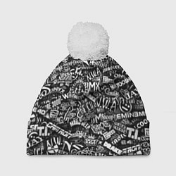 Шапка с помпоном Top Hip Hop, цвет: 3D-белый