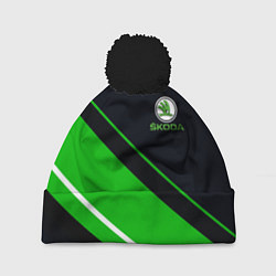 Шапка c помпоном SKODA