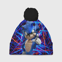 Шапка c помпоном Sonic