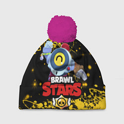 Шапка с помпоном BRAWL STARS NANI, цвет: 3D-малиновый