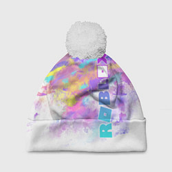 Шапка с помпоном Roblox, цвет: 3D-белый