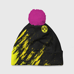 Шапка с помпоном BORUSSIA, цвет: 3D-малиновый