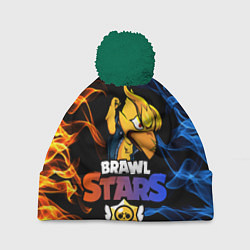 Шапка с помпоном BRAWL STARS PHOENIX CROW, цвет: 3D-зеленый