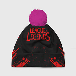 Шапка с помпоном League of legends, цвет: 3D-малиновый