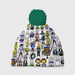 Шапка c помпоном UNDERTALE