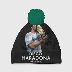 Шапка c помпоном Diego Maradona