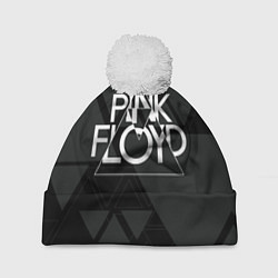Шапка с помпоном Pink Floyd, цвет: 3D-белый