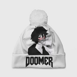 Шапка c помпоном Doomer boy