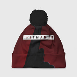 Шапка с помпоном Hitman III, цвет: 3D-черный