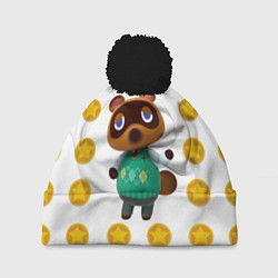 Шапка с помпоном Animal crossing - Nook, цвет: 3D-черный