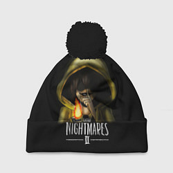 Шапка с помпоном Little Nightmares 2 Тссс, цвет: 3D-черный