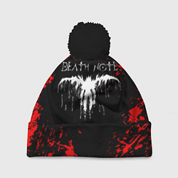 Шапка с помпоном DEATH NOTE ТЕТРАДЬ СМЕРТИ, цвет: 3D-черный