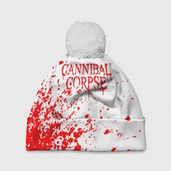 Шапка с помпоном Cannibal corpse, цвет: 3D-белый