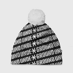 Шапка с помпоном UNDERGROUND, цвет: 3D-белый