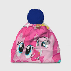 Шапка c помпоном Pinkie Pie pattern