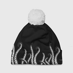 Шапка с помпоном Octopus Щупальца, цвет: 3D-белый