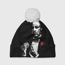 Шапка с помпоном Крёстный Отец The Godfather, цвет: 3D-белый