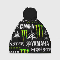 Шапка с помпоном YAMAHA X MONSTER SPORT, цвет: 3D-черный