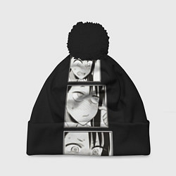 Шапка с помпоном Нагаторо Nagatoro, цвет: 3D-черный