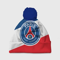 Шапка с помпоном Paris Saint-Germain FC, цвет: 3D-тёмно-синий