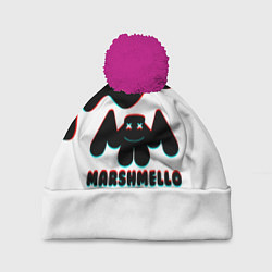 Шапка с помпоном MARSHMELLO MELT: МАРШМЕЛЛО, цвет: 3D-малиновый