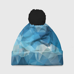Шапка с помпоном Цифровое небо, цвет: 3D-черный