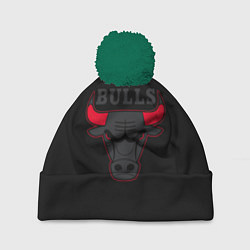 Шапка с помпоном CHICAGO BULLS ЧИКАГО БУЛЛС ЯРОСТЬ БЫКА, цвет: 3D-зеленый