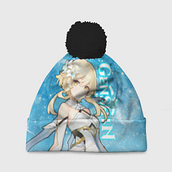 Шапка c помпоном GENSHIN IMPACT НОВОГОДНИЙ, ЛЮМИН