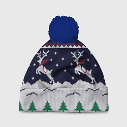 Шапка c помпоном СВИТЕР С ОЛЕНЯМИ DEER SWEATER