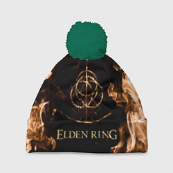 Шапка с помпоном Elden Ring Logo, цвет: 3D-зеленый