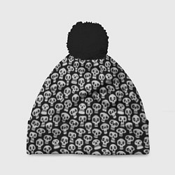 Шапка c помпоном Funny skulls