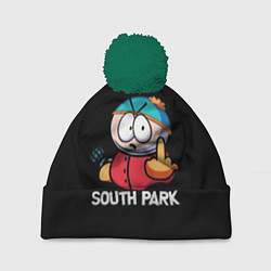 Шапка с помпоном Южный парк Эрик South Park, цвет: 3D-зеленый