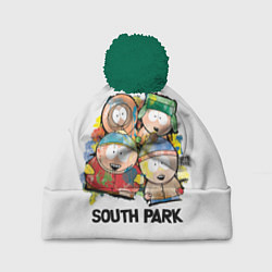 Шапка с помпоном South Park - Южный парк краски, цвет: 3D-зеленый